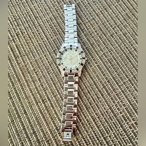 Victoria Wieck Pave Stainless Steel Watch